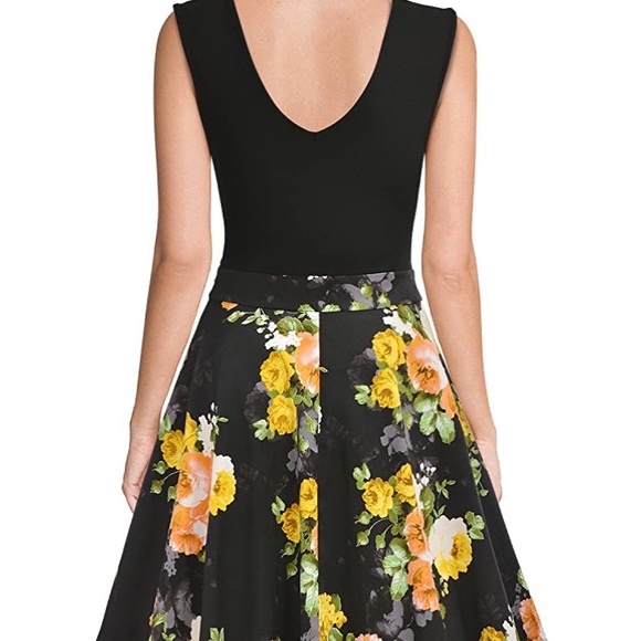 Floral Flare Mini Dress - Picture 2 of 2